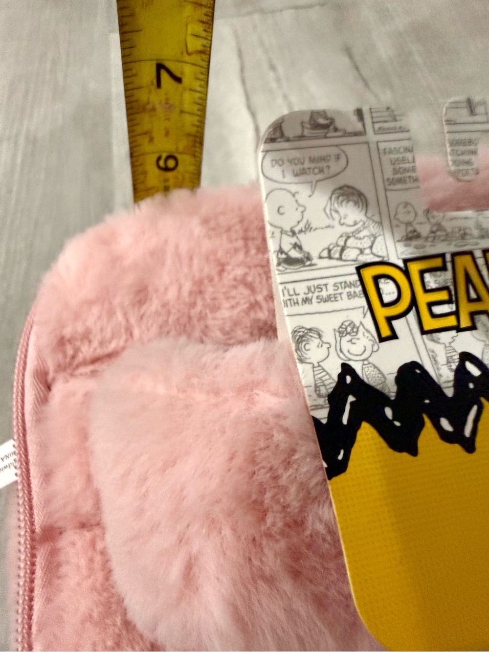 Peanuts Snoopy and Woodstock Plush Pink Cosmetic Organizer - Picture 9 of 9